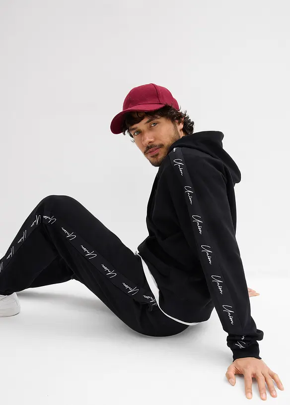 Felpa con cappuccio in puro cotone biologico, loose fit, bonprix