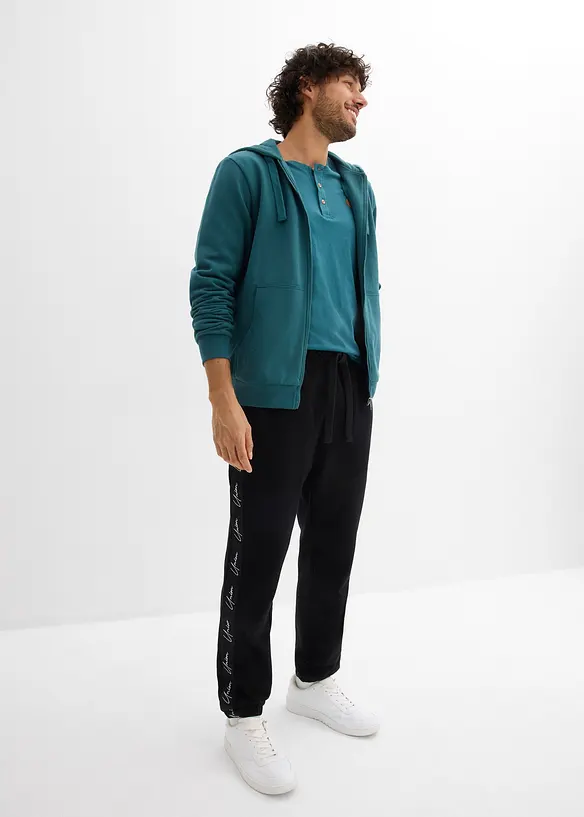 Pantaloni da jogging in puro cotone biologico, loose fit, bonprix