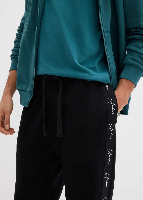 Pantaloni da jogging in puro cotone biologico, loose fit, bonprix