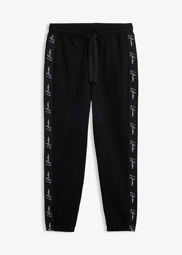 Pantaloni da jogging in puro cotone biologico, loose fit, bonprix