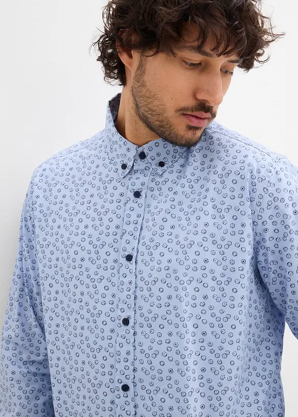 Camicia elegante in puro cotone, modern fit, bonprix