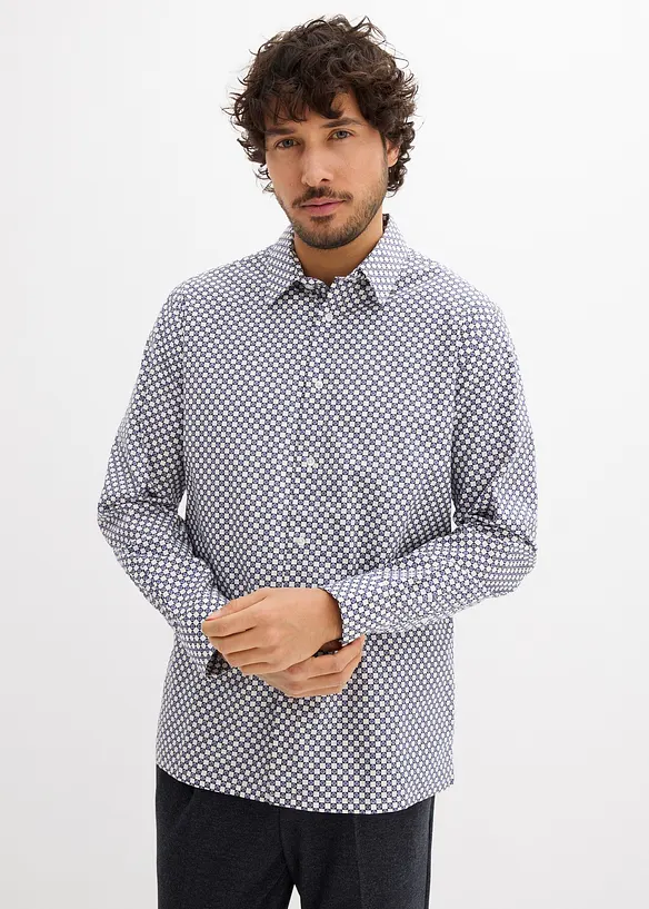 Camicia elegante in puro cotone, modern fit, bonprix