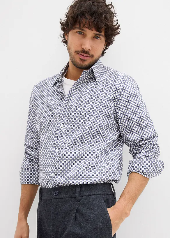 Camicia elegante in puro cotone, modern fit, bonprix