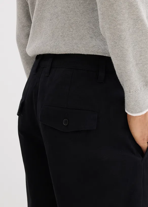 Pantaloni chino in puro cotone, relaxed fit, bonprix