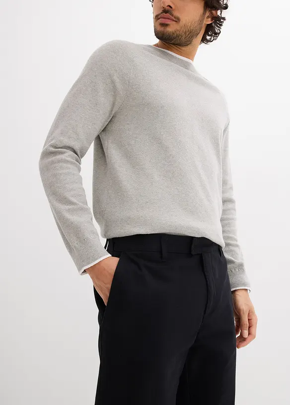 Pantaloni chino in puro cotone, relaxed fit, bonprix