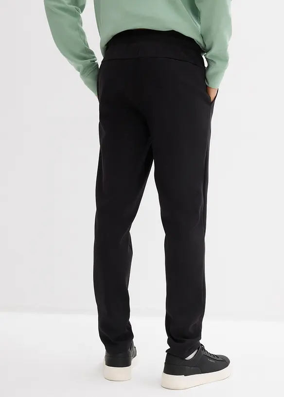 Pantaloni in piquet di cotone elasticizzato, slim fit, bonprix