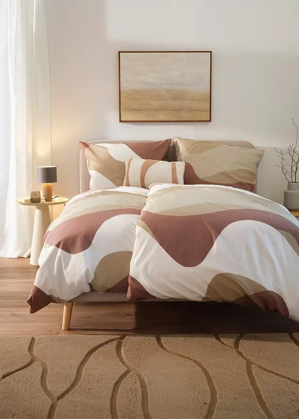 Biancheria da letto con motivo grafico, bonprix