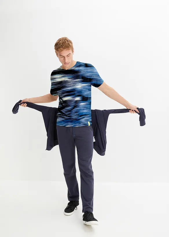 Pantaloni da jogging con interno garzato e morbido e orlo dritto, bonprix