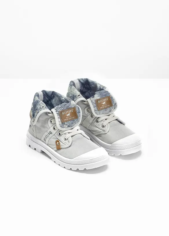 Sneaker alte Mustang in tela di cotone, Mustang