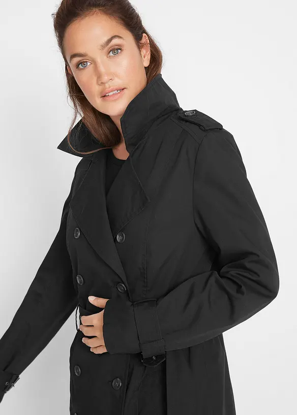 Trench lungo con cintura, bonprix