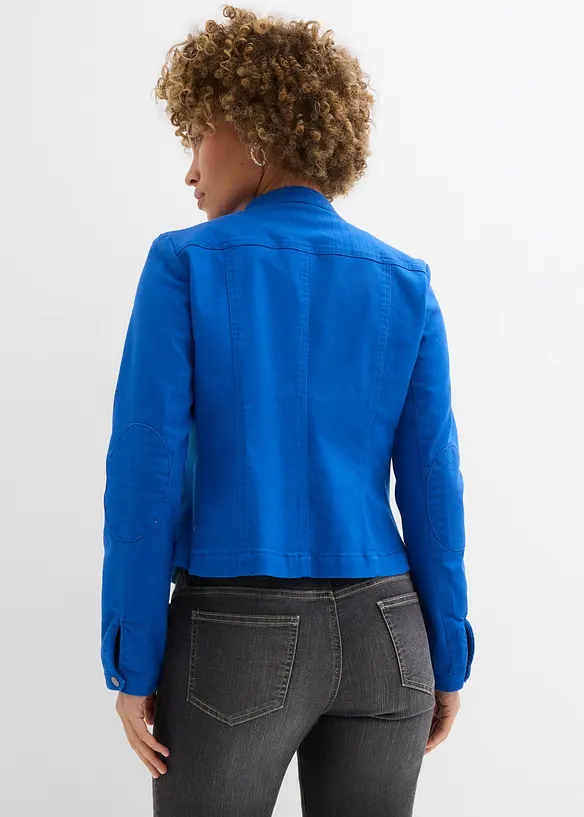 Giacca in twill di cotone con inserti laterali elasticizzati, bonprix