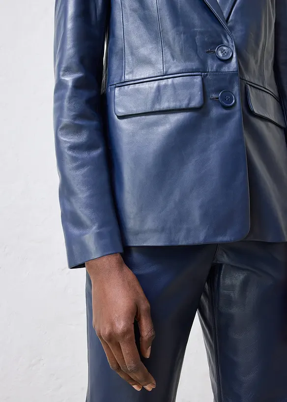 Blazer in nappa d'agnello, bonprix