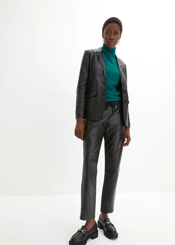 Blazer in nappa d'agnello, bonprix