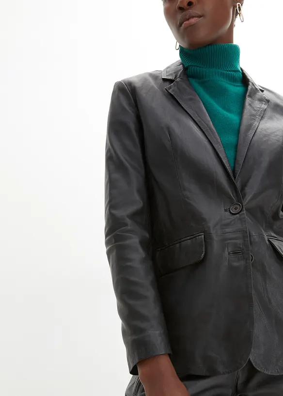 Blazer in nappa d'agnello, bonprix