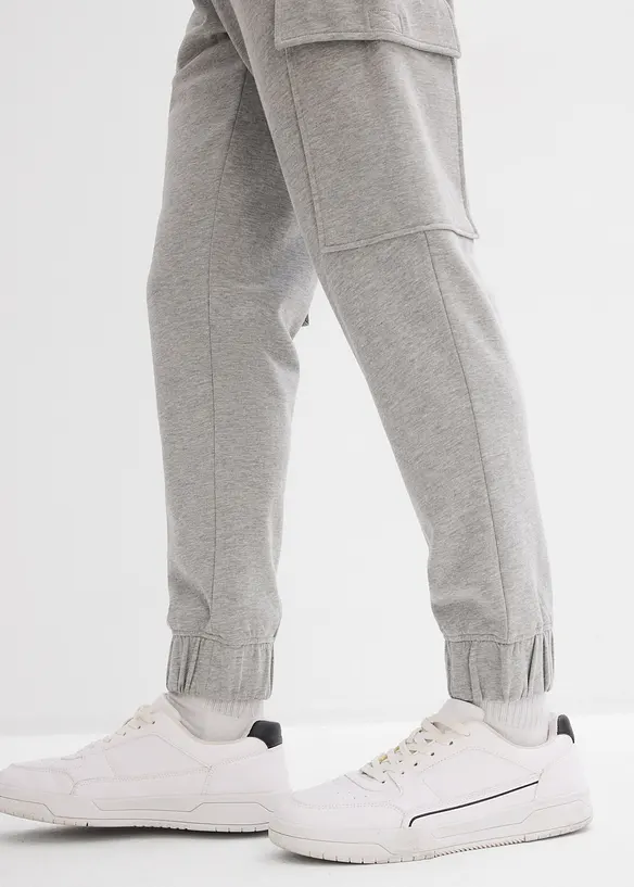 Pantaloni da jogging con tasche cargo, loose fit, bonprix