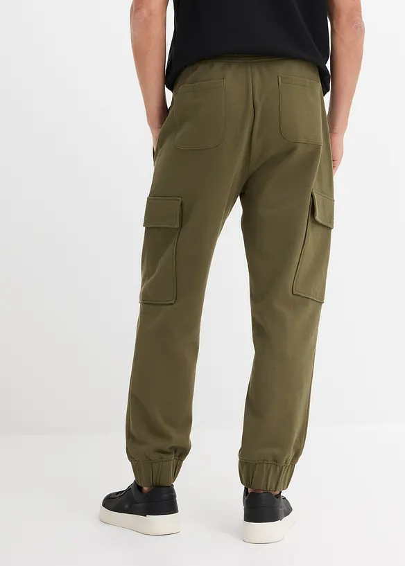 Pantaloni da jogging con tasche cargo, loose fit, bonprix