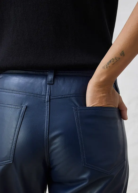 Pantaloni in nappa d'agnello, bonprix