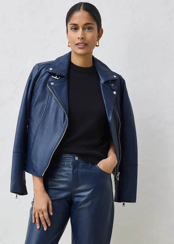 Pantaloni in nappa d'agnello, bonprix