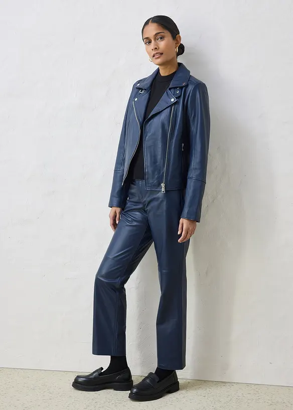 Giacca biker in nappa, bonprix