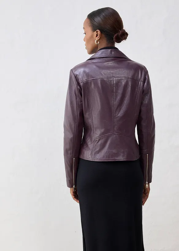 Giacca biker in nappa, bonprix