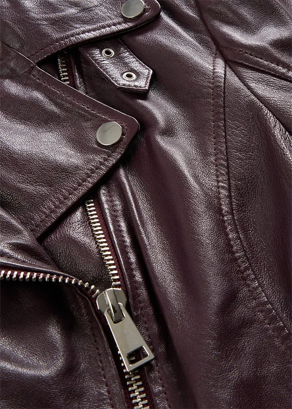 Giacca biker in nappa, bonprix