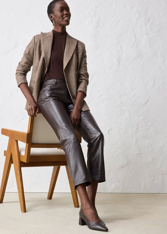 Pantaloni in nappa d'agnello, bonprix