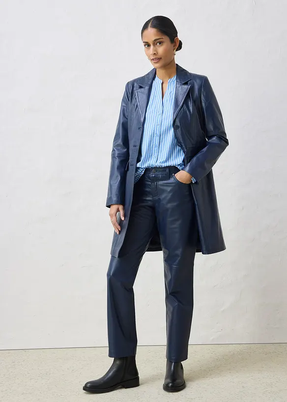 Cappotto corto in nappa d'agnello, bonprix