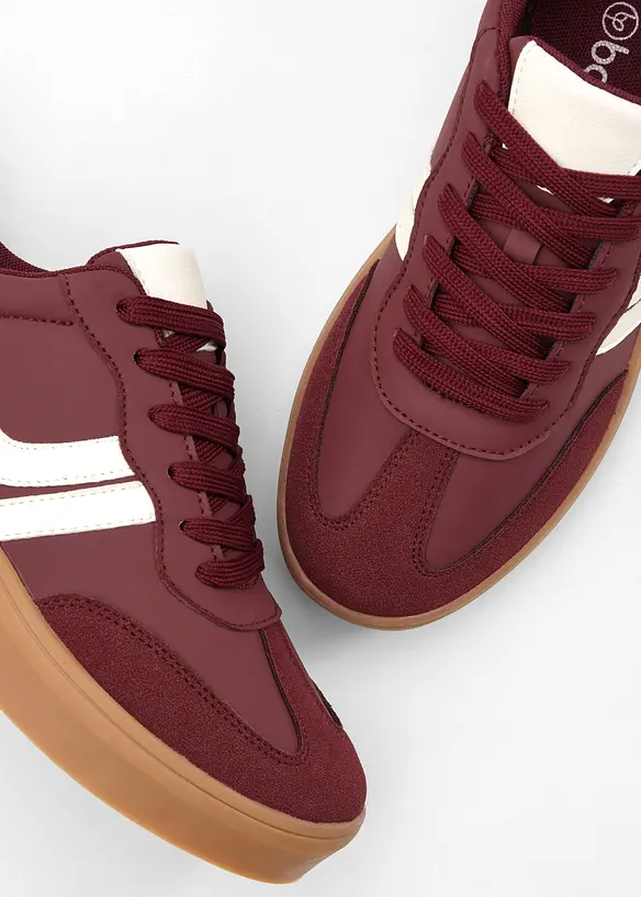 Sneaker con plateau in stile retr&ograve;, bonprix