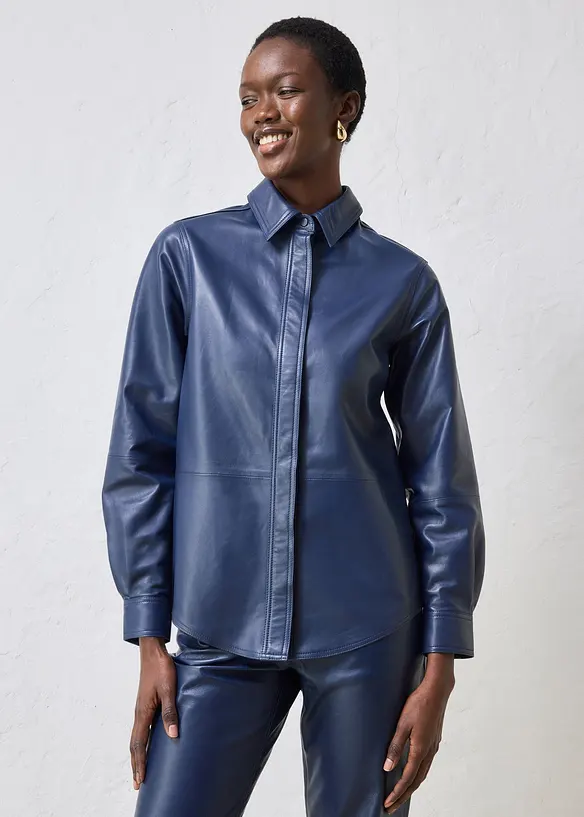 Camicia in nappa d'agnello, bonprix