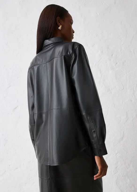 Camicia in nappa d'agnello, bonprix