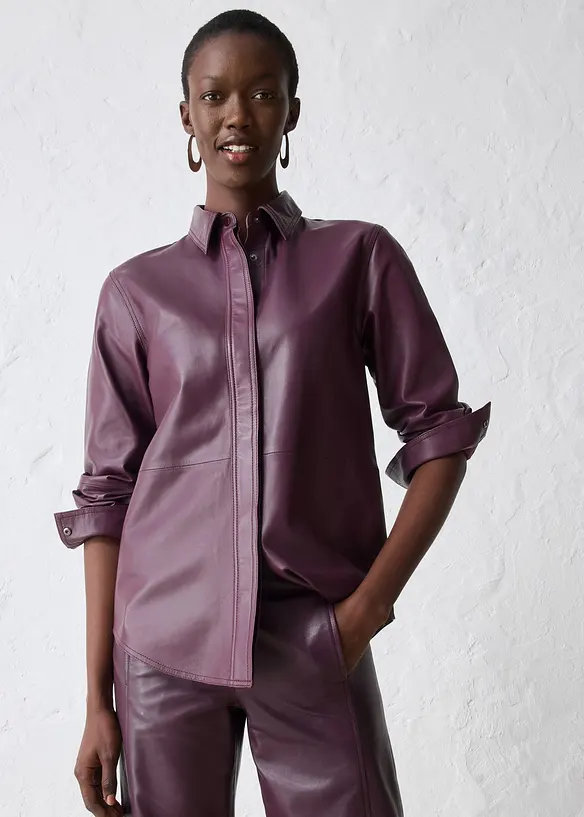 Camicia in nappa d'agnello, bonprix