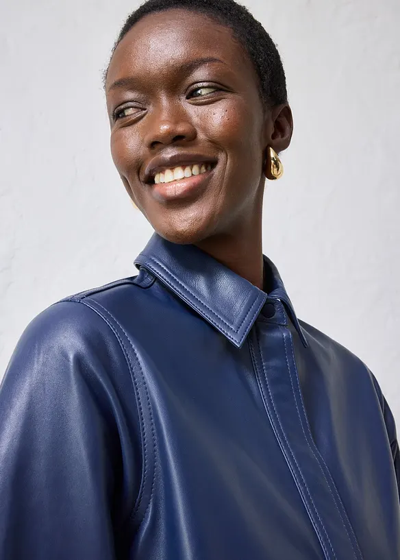 Camicia in nappa d'agnello, bonprix