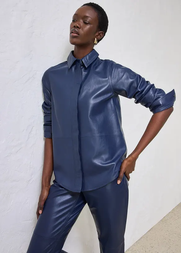 Camicia in nappa d'agnello, bonprix