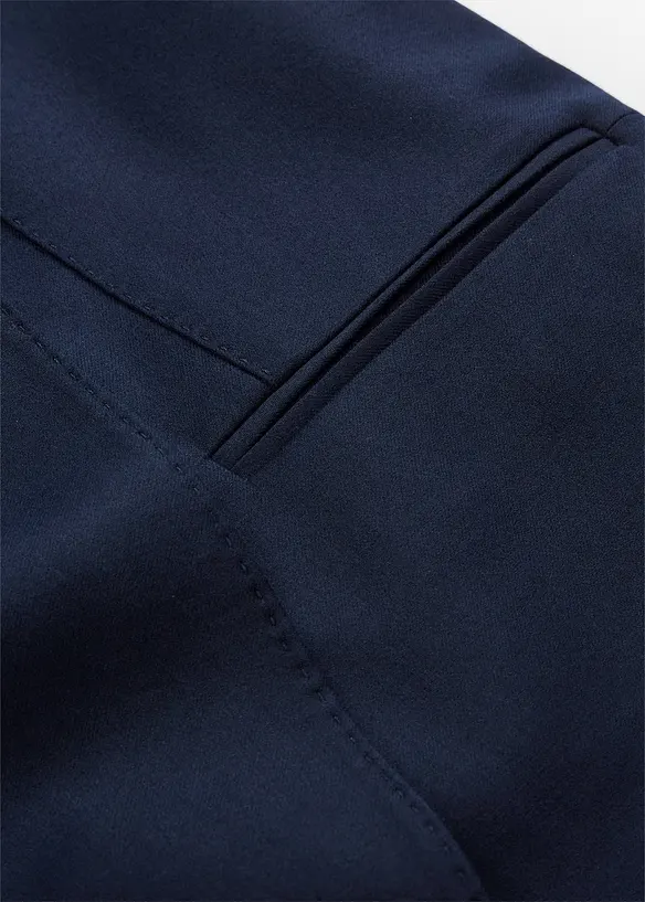 Blazer senza collo in morbido misto lana, bonprix