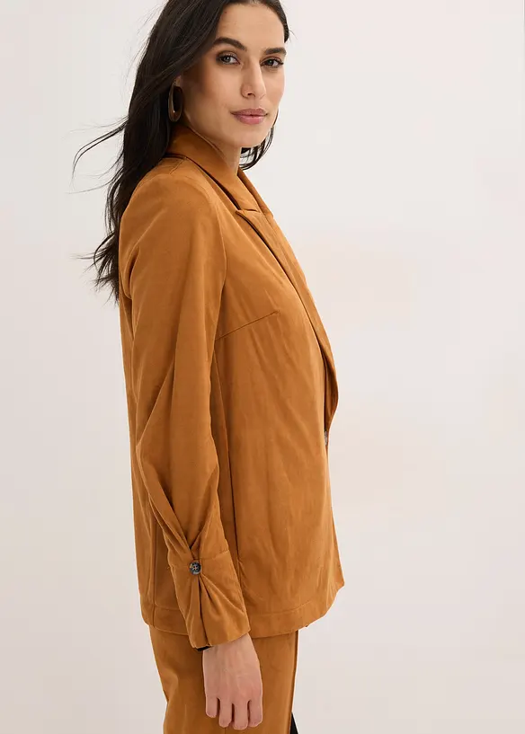 Blazer in similpelle scamosciata, bonprix