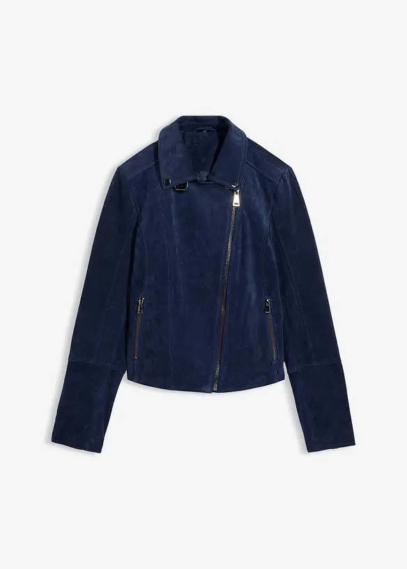 Giacca biker in pelle scamosciata, bonprix