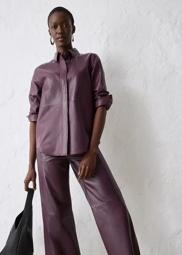 Camicia in nappa d'agnello, bonprix