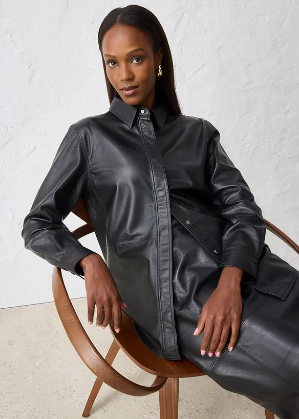 Camicia in nappa d'agnello, bonprix