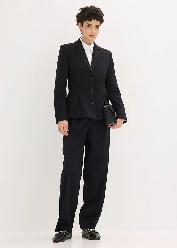 Blazer con pieghe cucite, bonprix