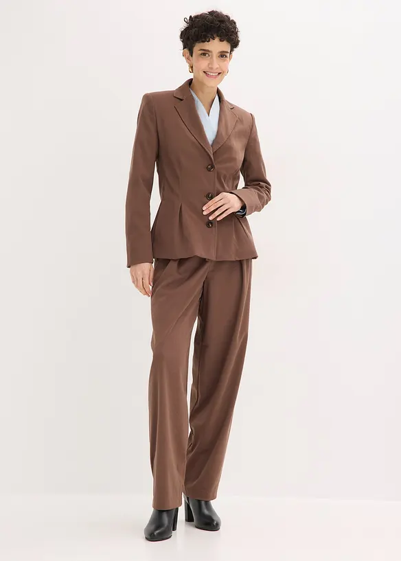 Blazer con pieghe cucite, bonprix