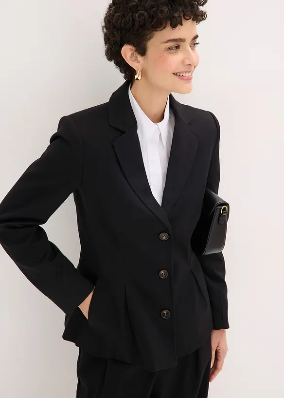Blazer con pieghe cucite, bonprix