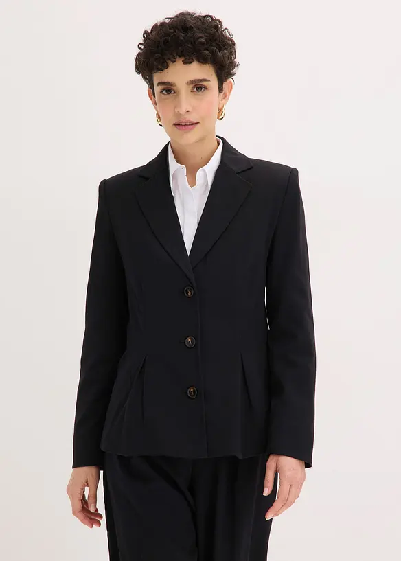 Blazer con pieghe cucite, bonprix
