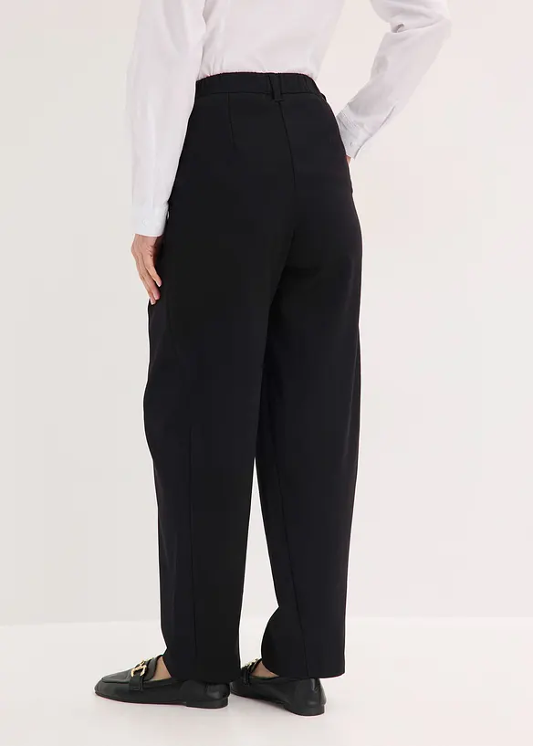 Pantaloni barrel fit con pinces, bonprix