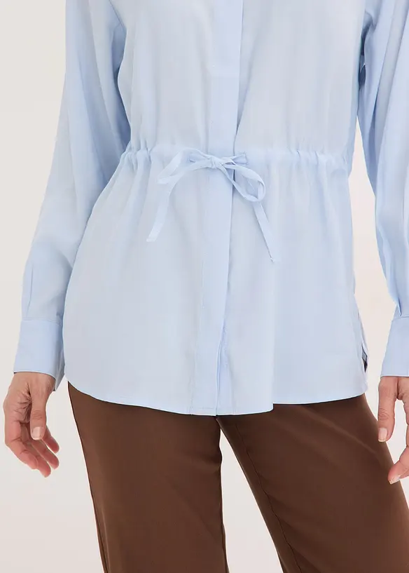 Camicetta in popeline con pieghe cucite, bonprix