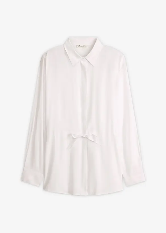 Camicetta in popeline con pieghe cucite, bonprix