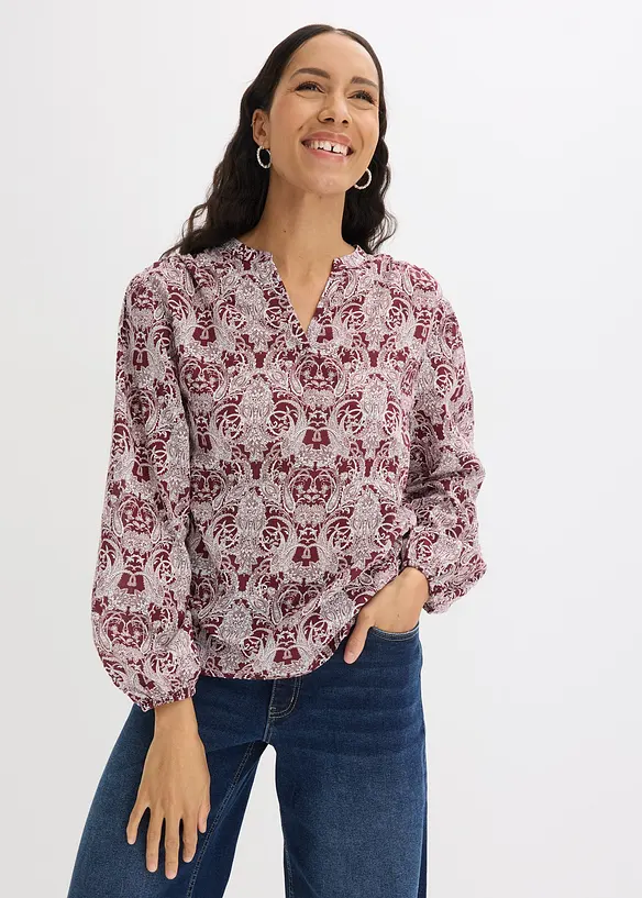 Blusa in puro cotone, bonprix