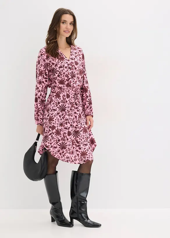 Abito midi in viscosa fluida, bonprix