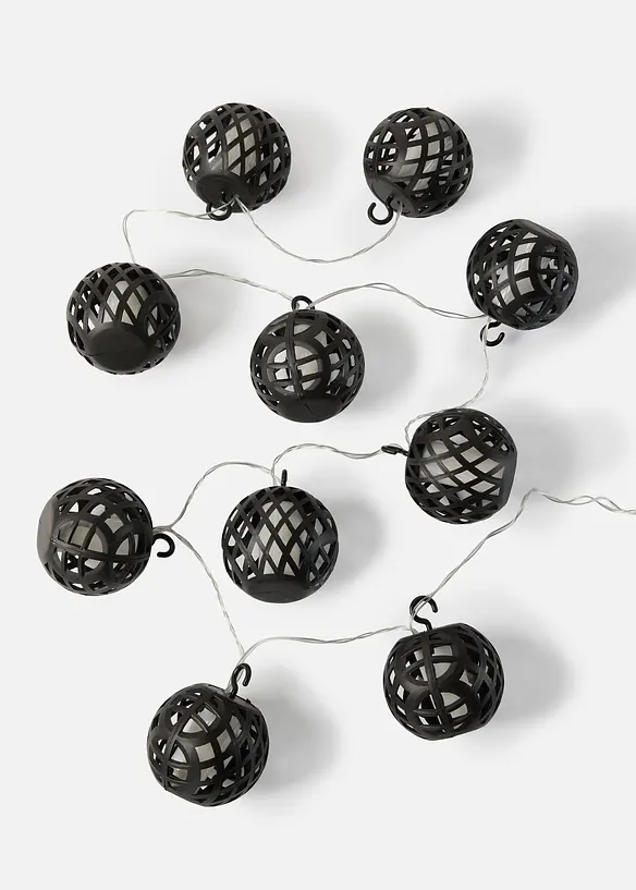 Catena luminosa LED con sfere rivestite in mesh, bonprix
