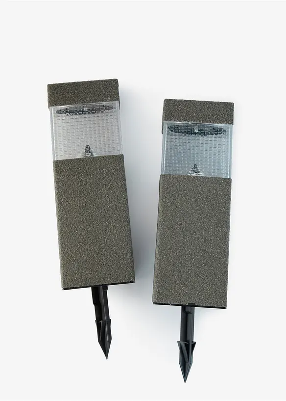 Lampada segnapassi solare decorativa (pacco da 2), bonprix