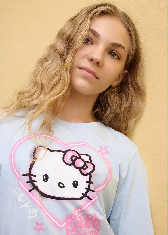 Maglia a maniche lunghe Hello Kitty in puro cotone, Hello Kitty